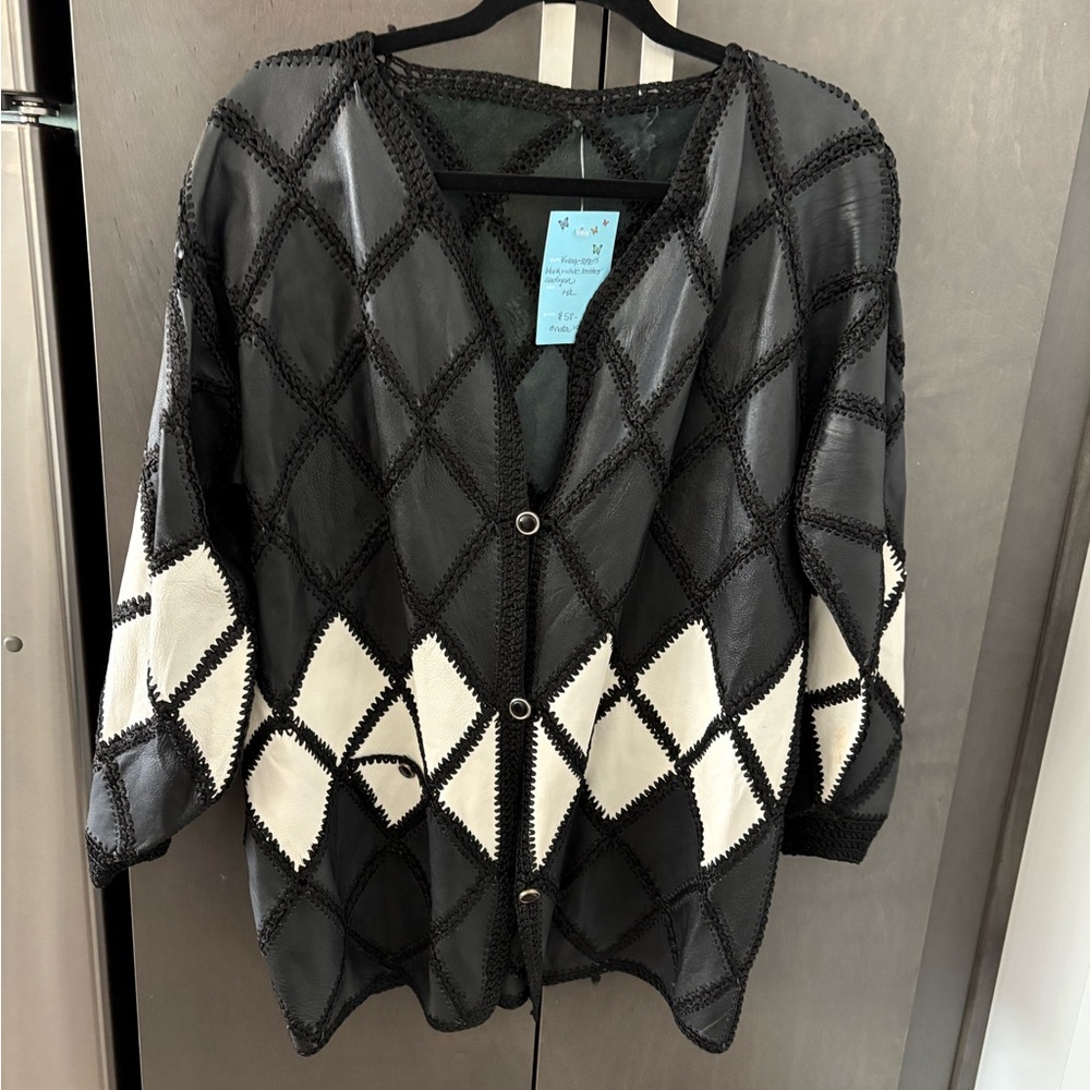 Leather Patchwork Jacket